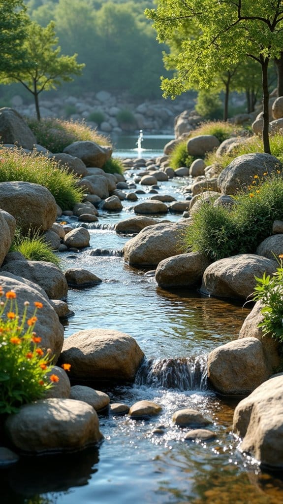 artistic river rock sculptures