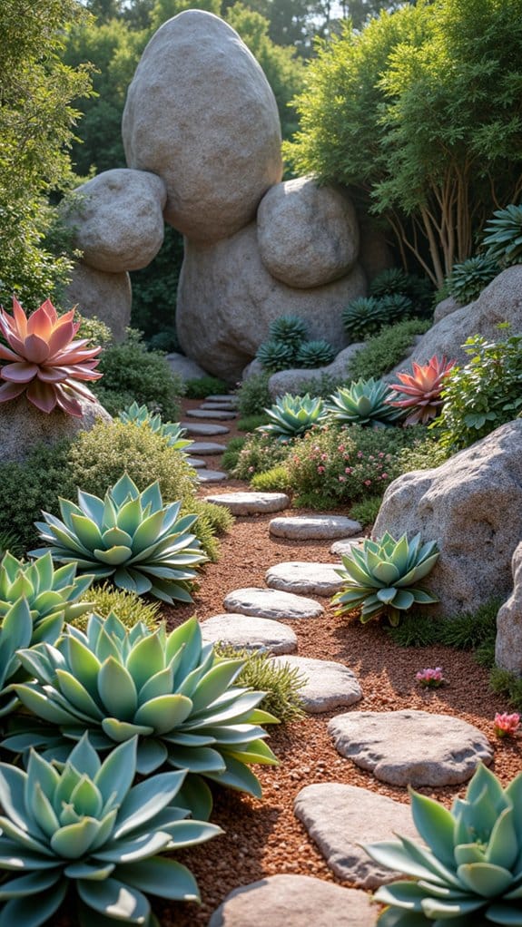 artistic rock garden focal points