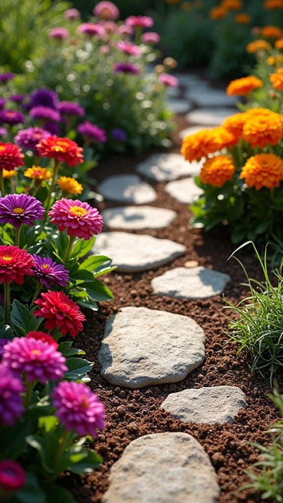 artistic stone garden inlays