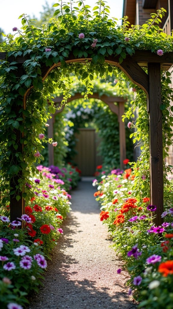 artistic trellises enhance charm