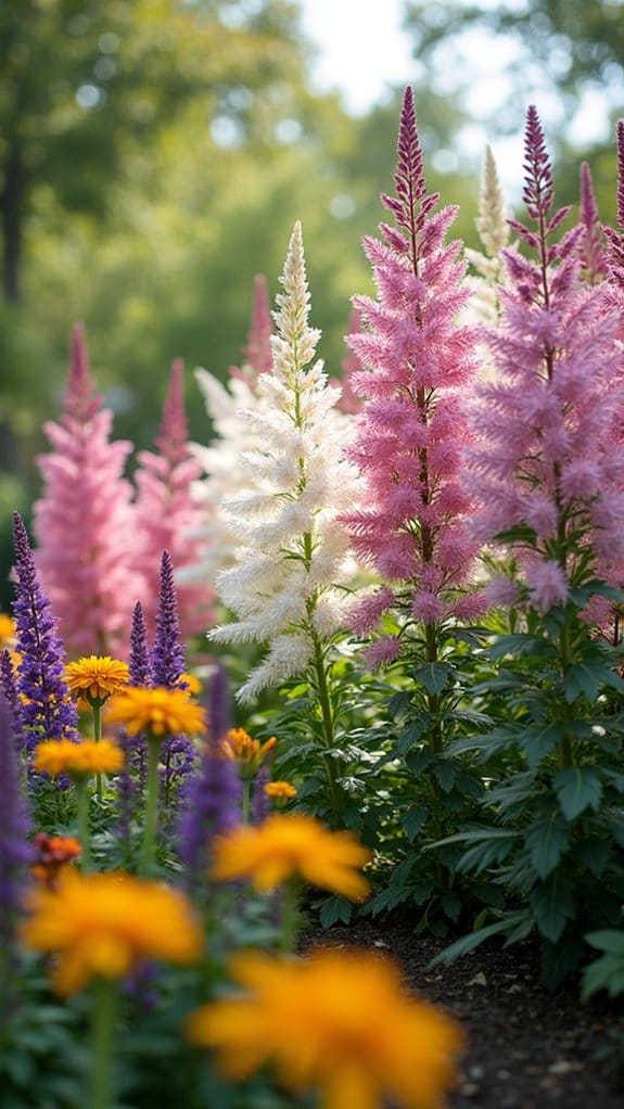 astilbe enhances annual blooms