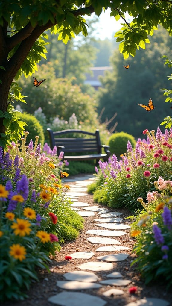 attracting butterflies with flowers