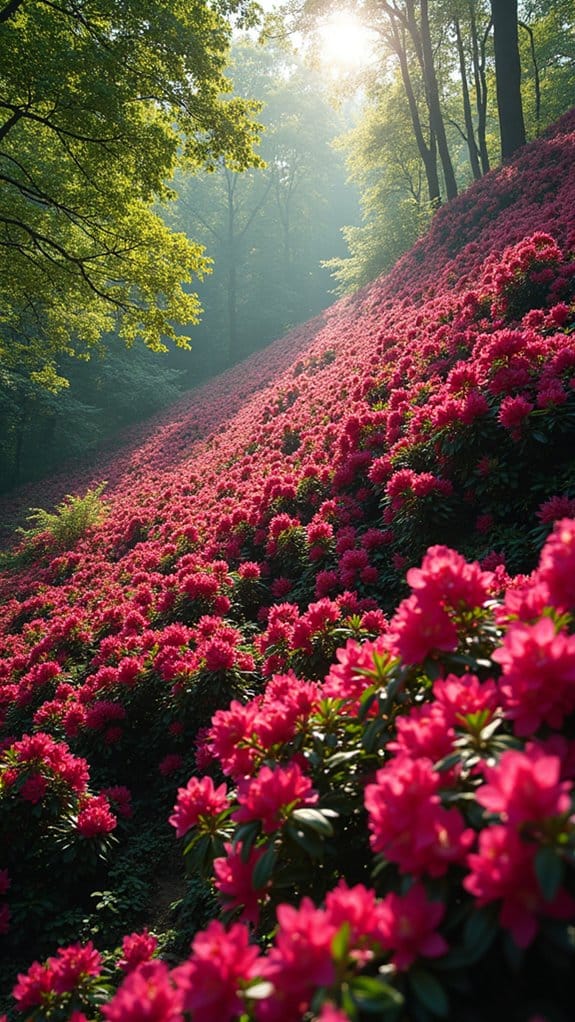 azaleas stabilize soil erosion