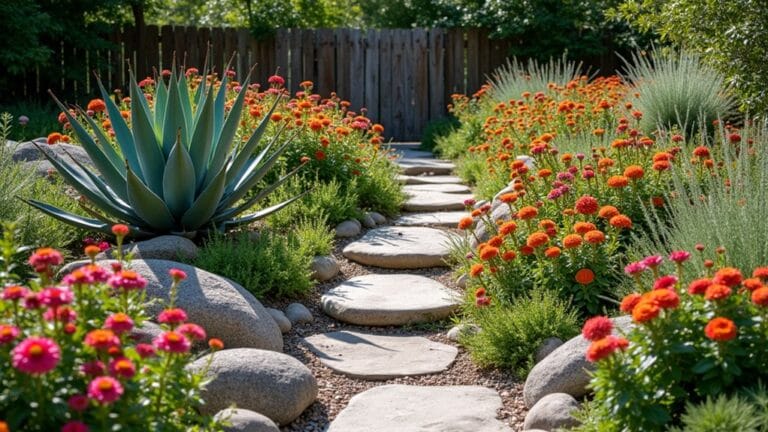 bold landscaping flower bed ideas