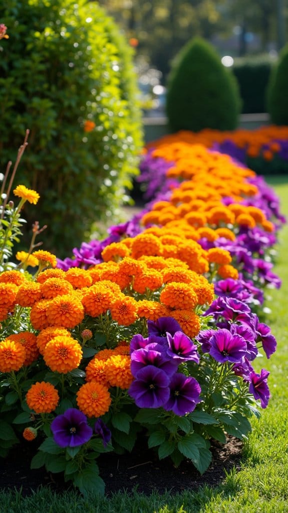 bold vibrant flower combinations