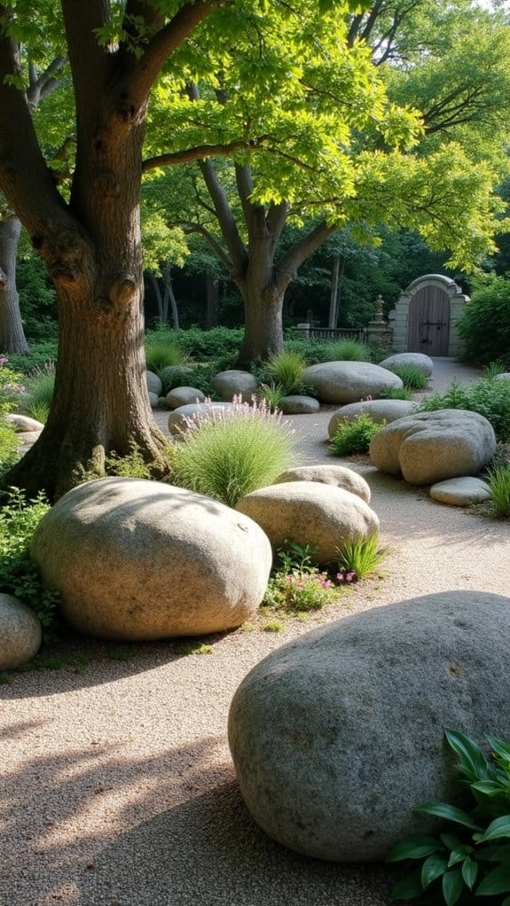 boulder arrangements enhance beauty