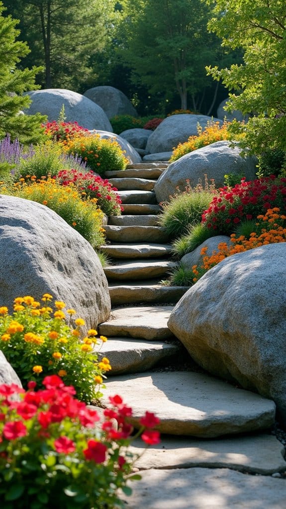 boulder cascade garden design