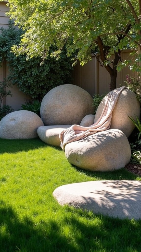 boulder seating area transformation