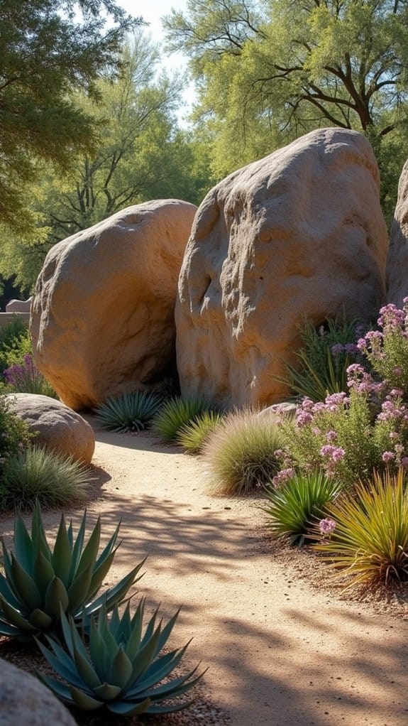 boulders enhance landscape appeal