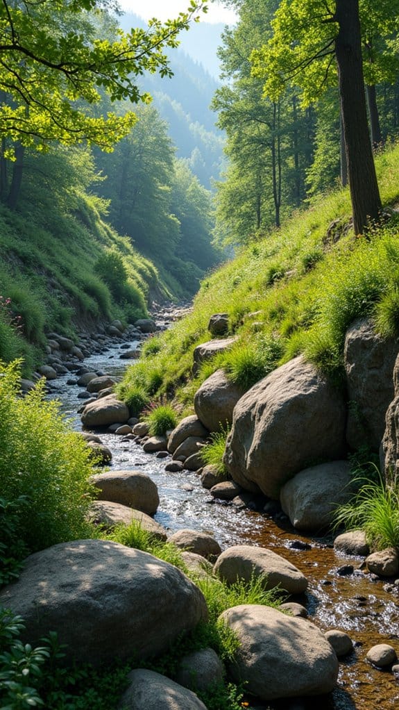 boulders prevent soil erosion