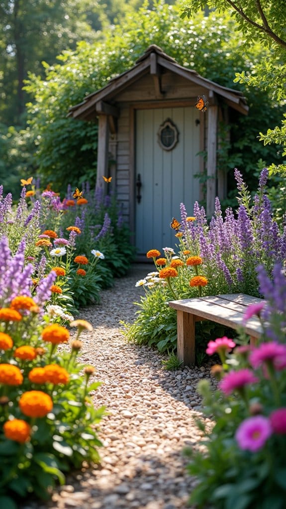 butterflies and bees thriving