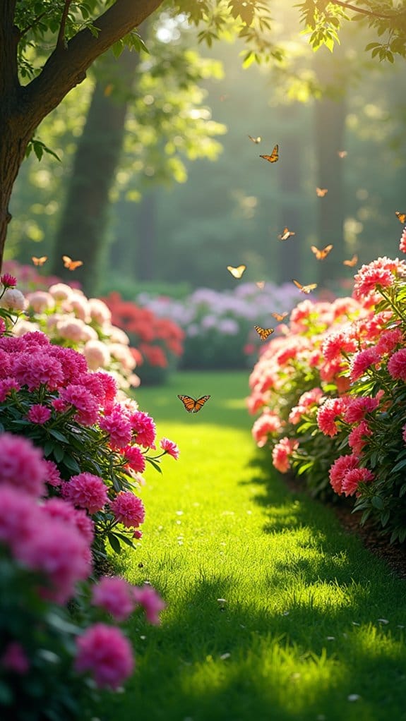 butterfly attracting azalea garden