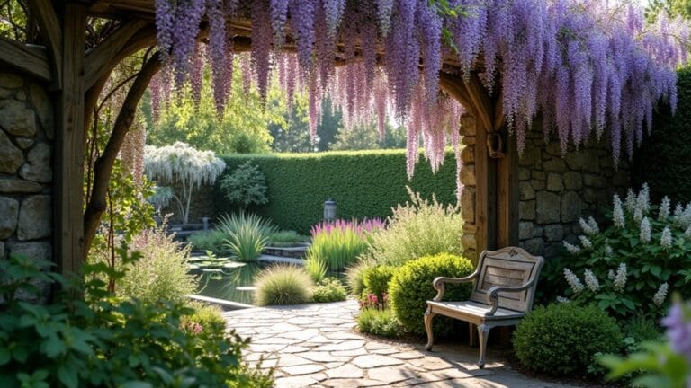 cascading blooms wisteria landscaping