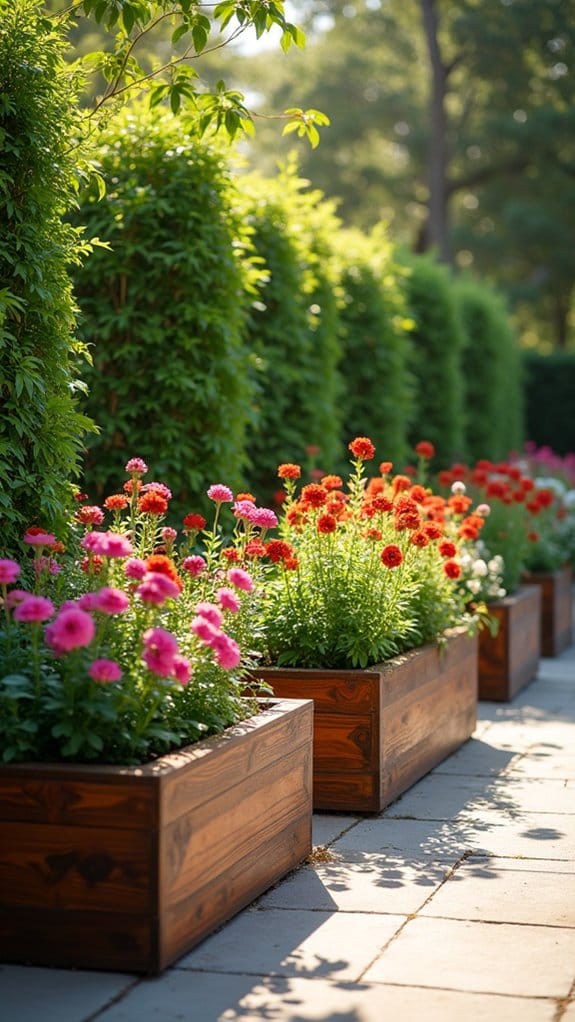 charming customizable wooden planters