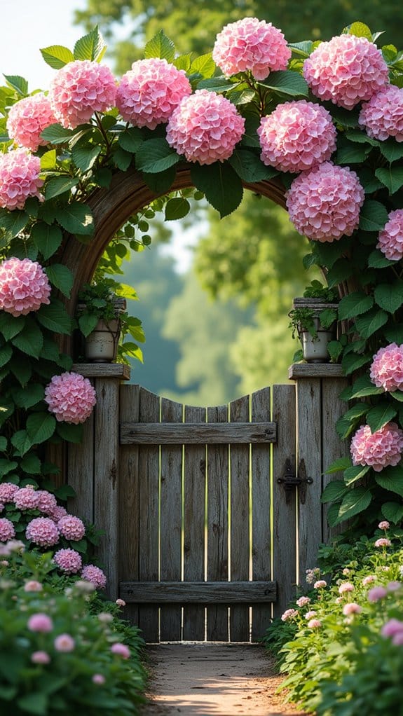 charming floral garden entrance