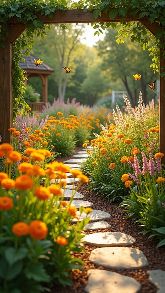 charming layered cottage garden