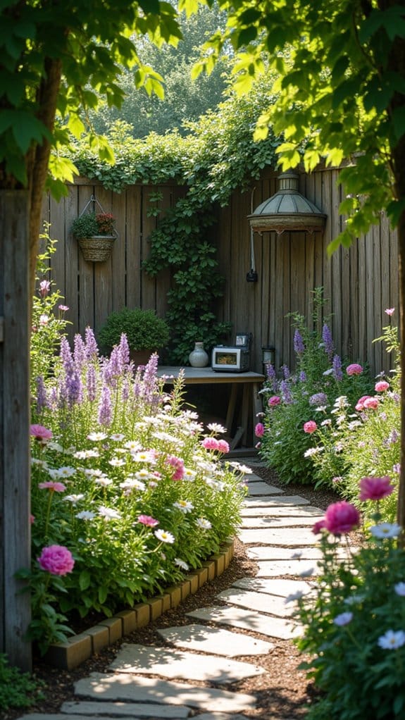 charming rustic garden retreat