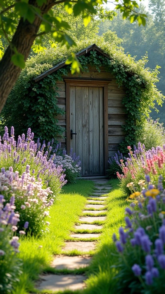 charming rustic garden shed