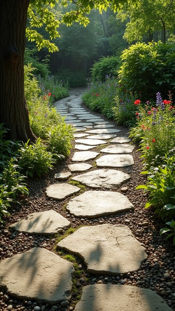 charming rustic stone walkway