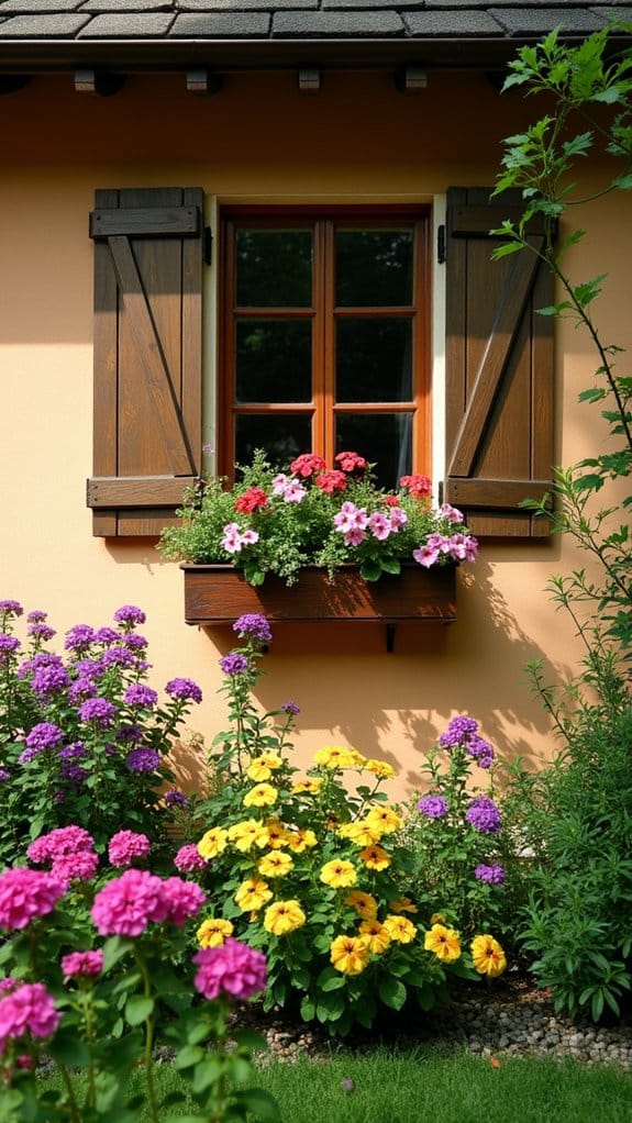 charming window boxes enhance