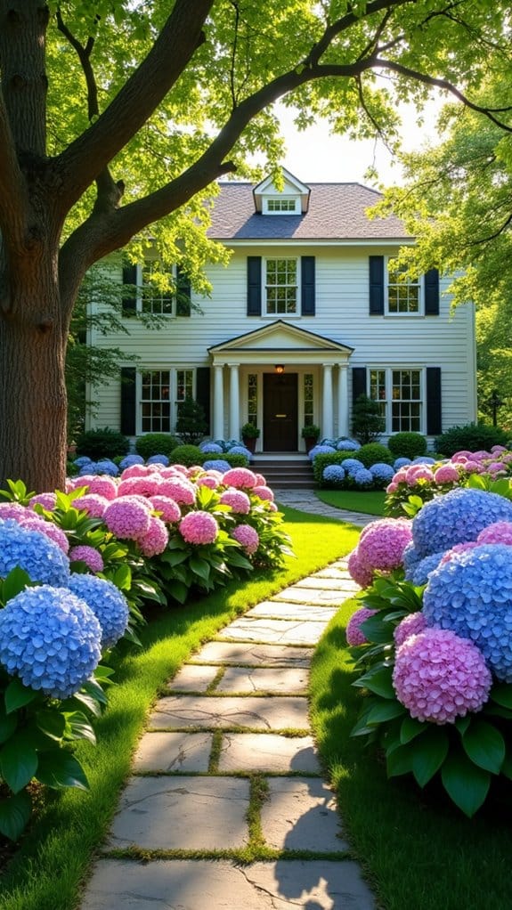 classic hydrangea border beauty