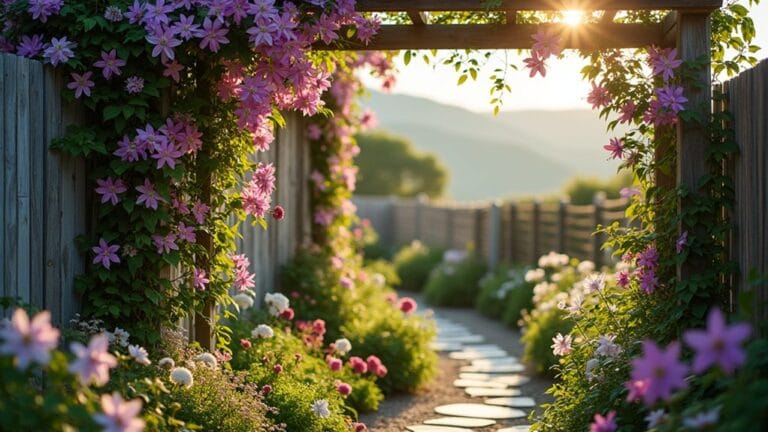 clematis landscaping for fences