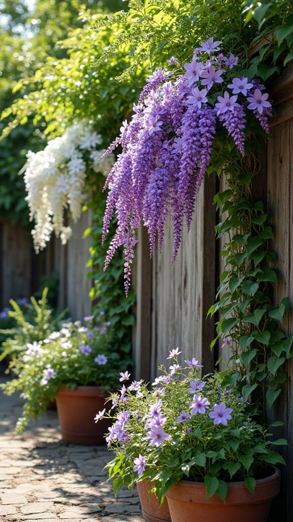 clematis vertical garden planters