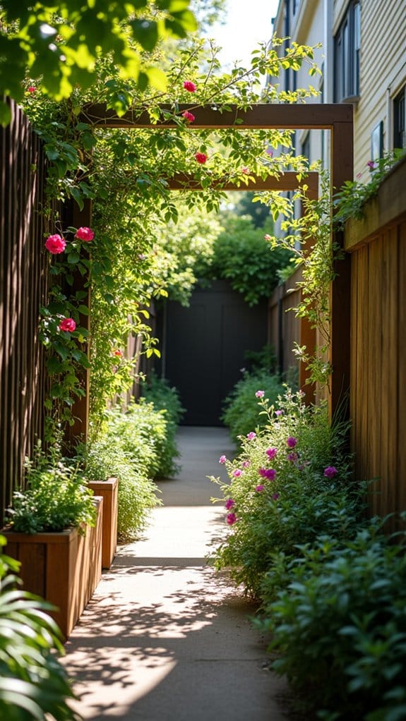 climbing plants create privacy