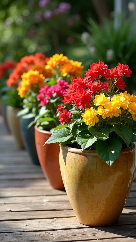 color gradient begonia display