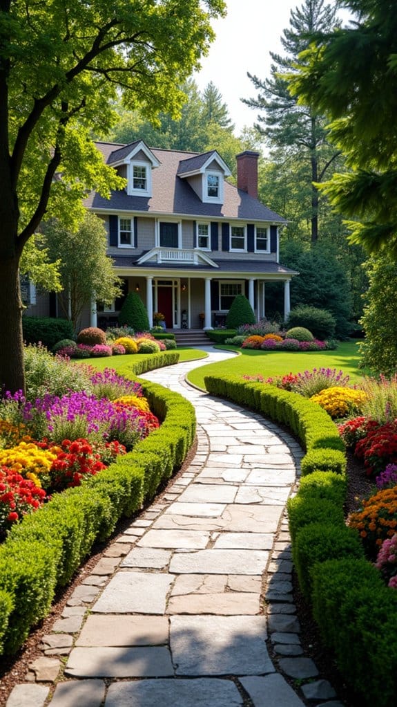 colorful annuals brighten landscaping
