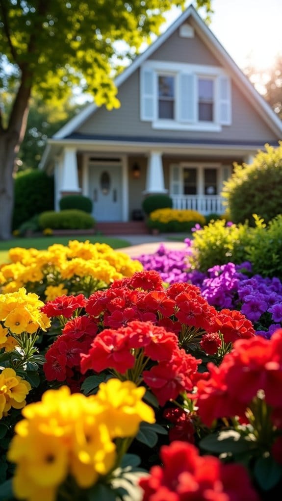 colorful butterfly friendly flowers