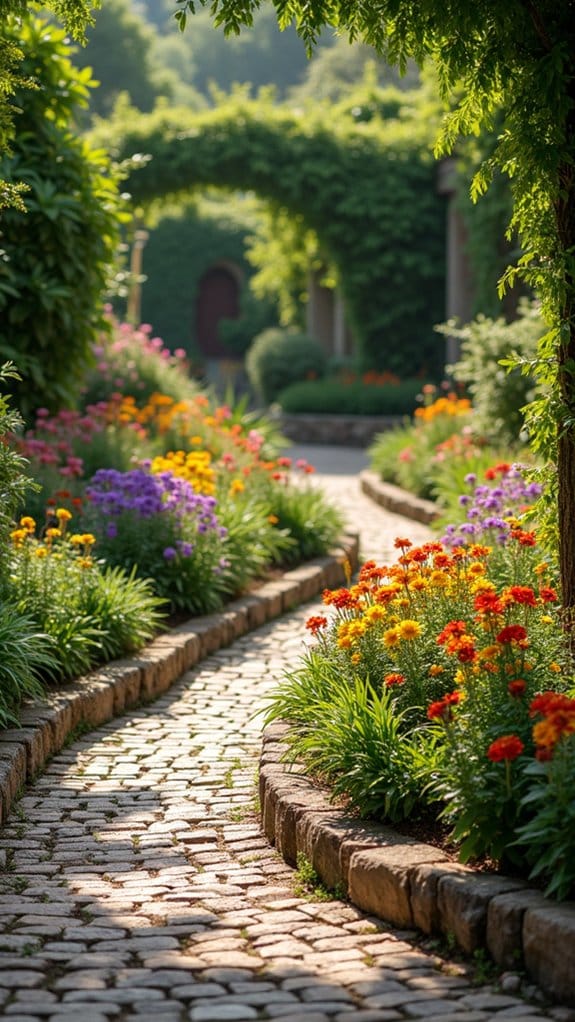 colorful durable garden paths
