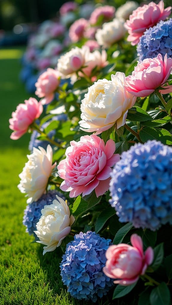 colorful garden border design