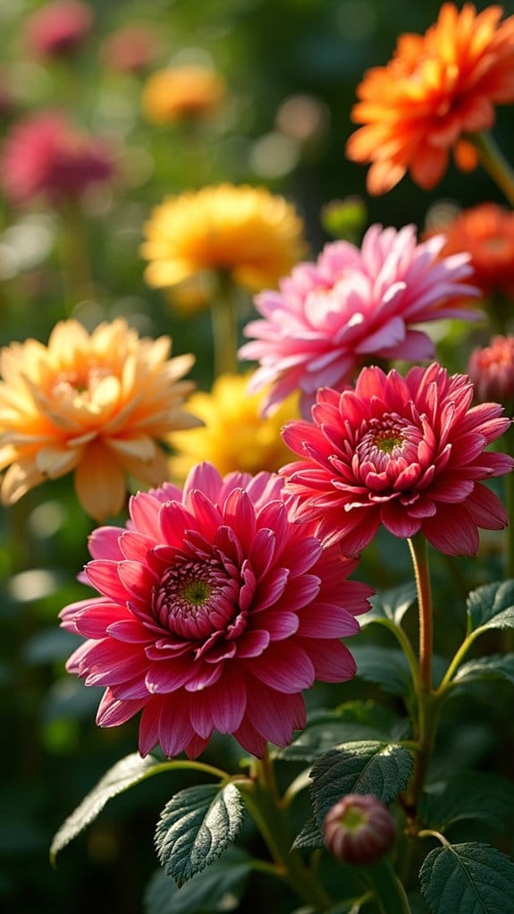 colorful garden plant grouping