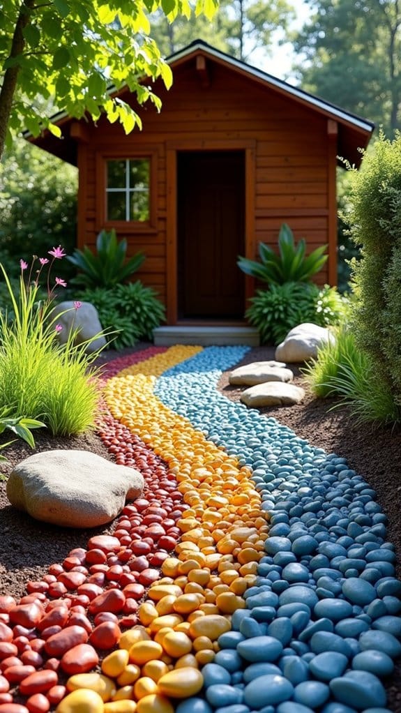 colorful low maintenance rock ground cover