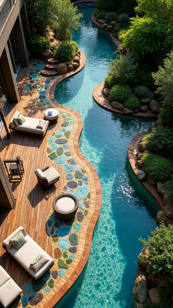 colorful patterned stone mosaics