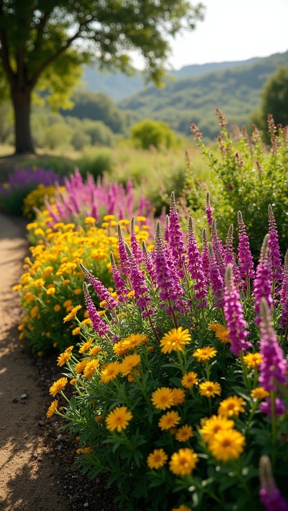 colorful perennial garden design