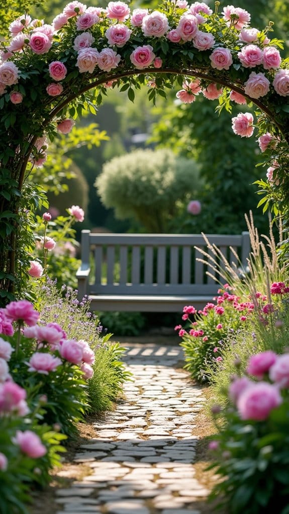 colorful perennial garden tapestry