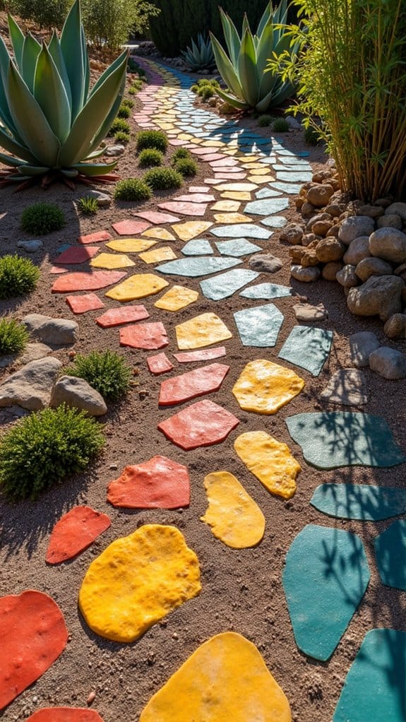 colorful stones for landscaping