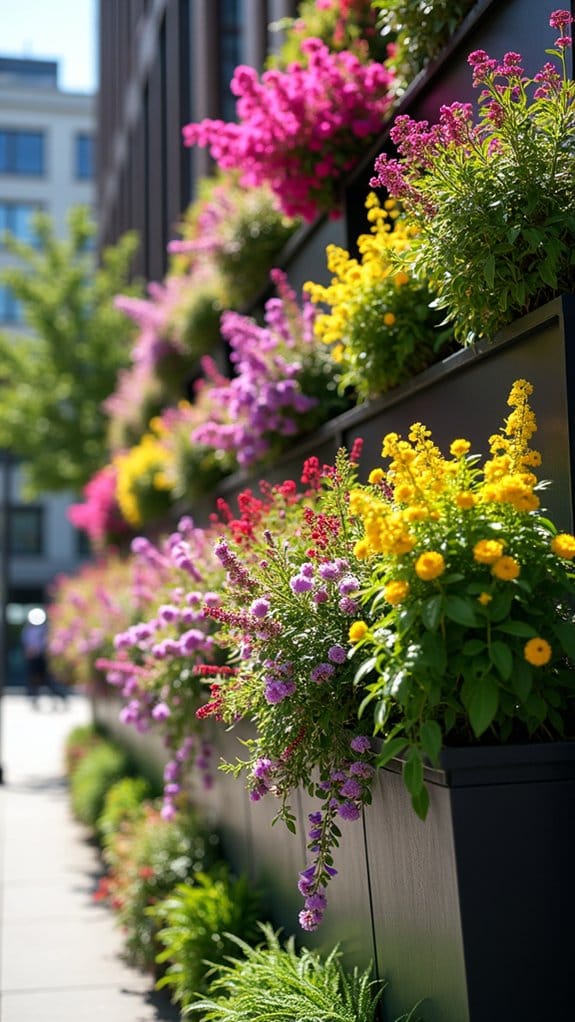 colorful vertical gardening solutions