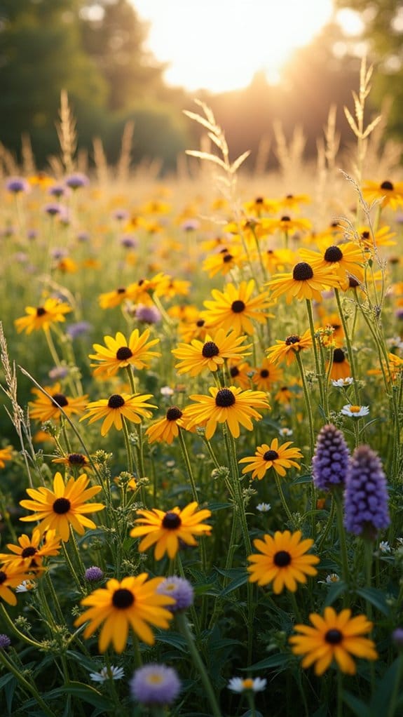 colorful wildflower garden design