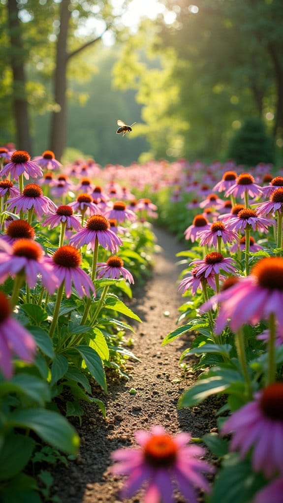 coneflower pathway design ideas