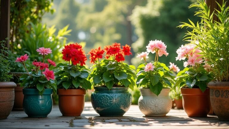 container gardening with begonias