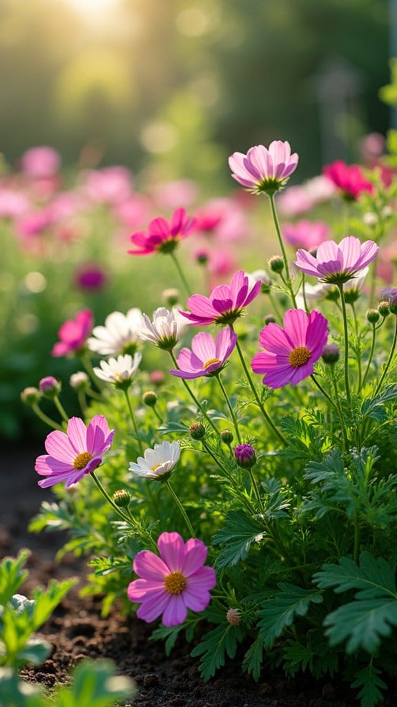 cosmos flowers enhance gardens