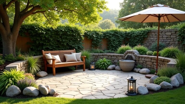 cozy rock landscaping designs