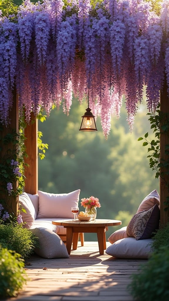cozy wisteria tea nook