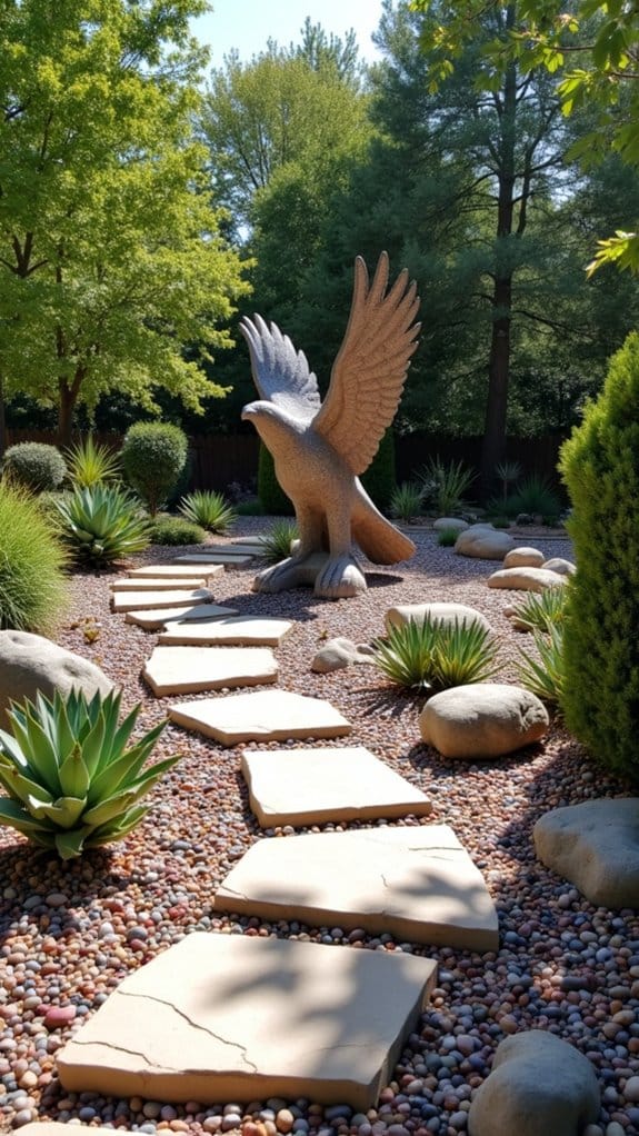 creative outdoor rock sculptures