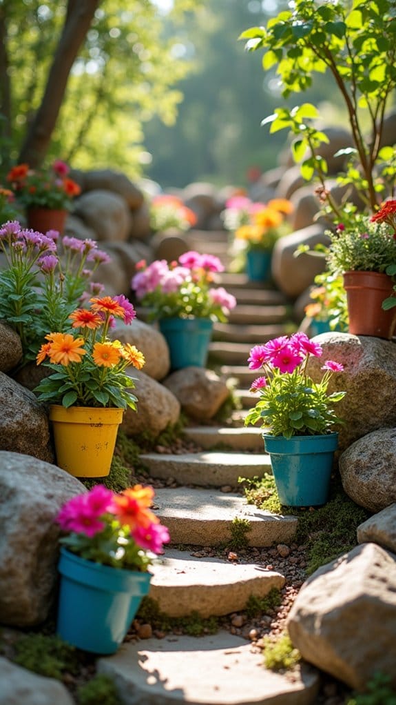 creative recycled flower pots