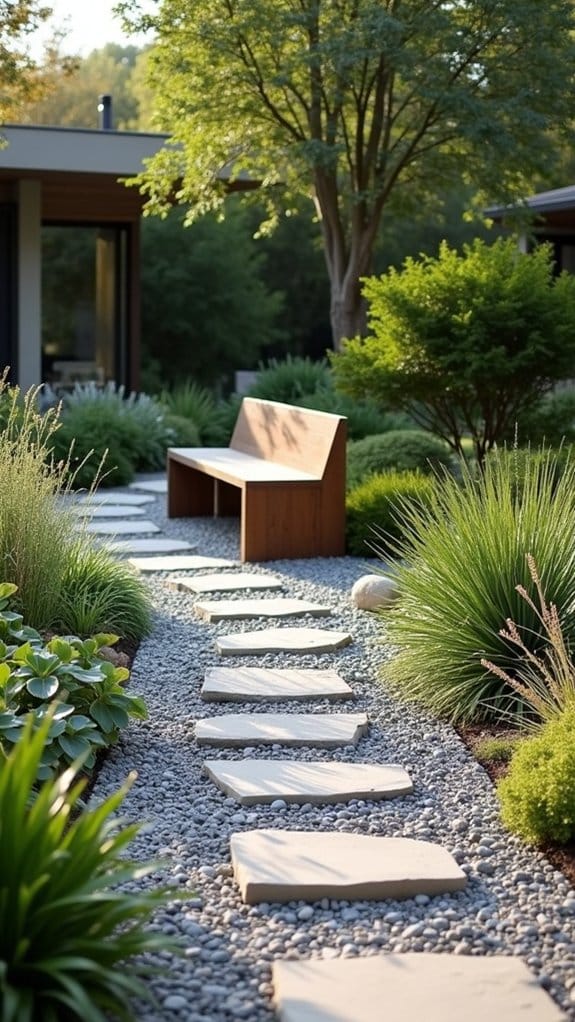 crushed stone enhances modern landscapes