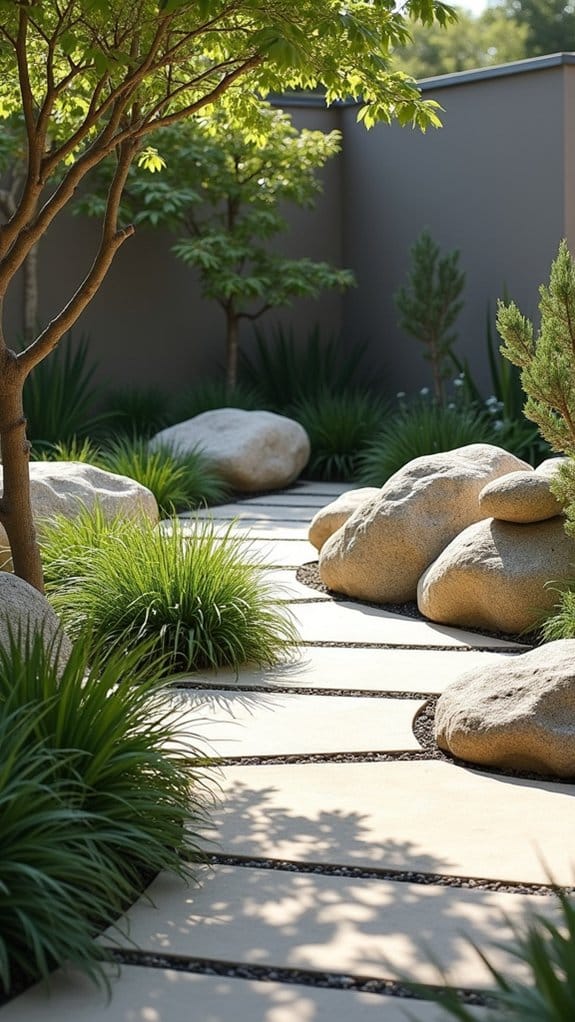 curved edges enhance landscaping